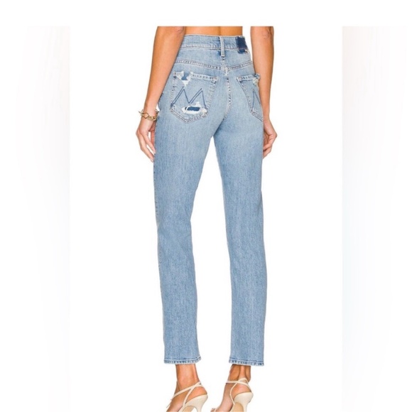 MOTHER Superior High Waisted Hiker Hover jeans in Slay It With Flowers - Picture 2 of 11